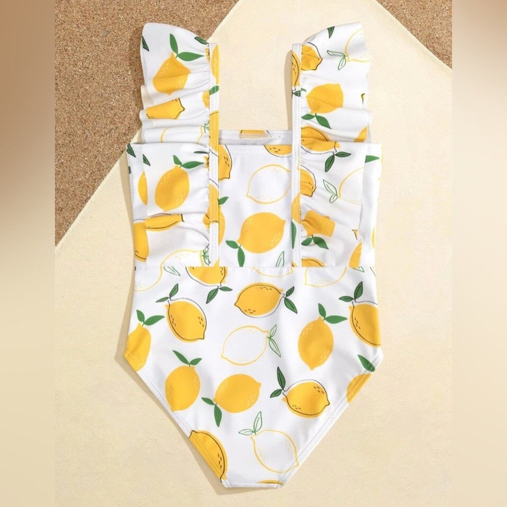 ⭐️SOLD NWT Shein Lemon Swimsuit Size 6Y